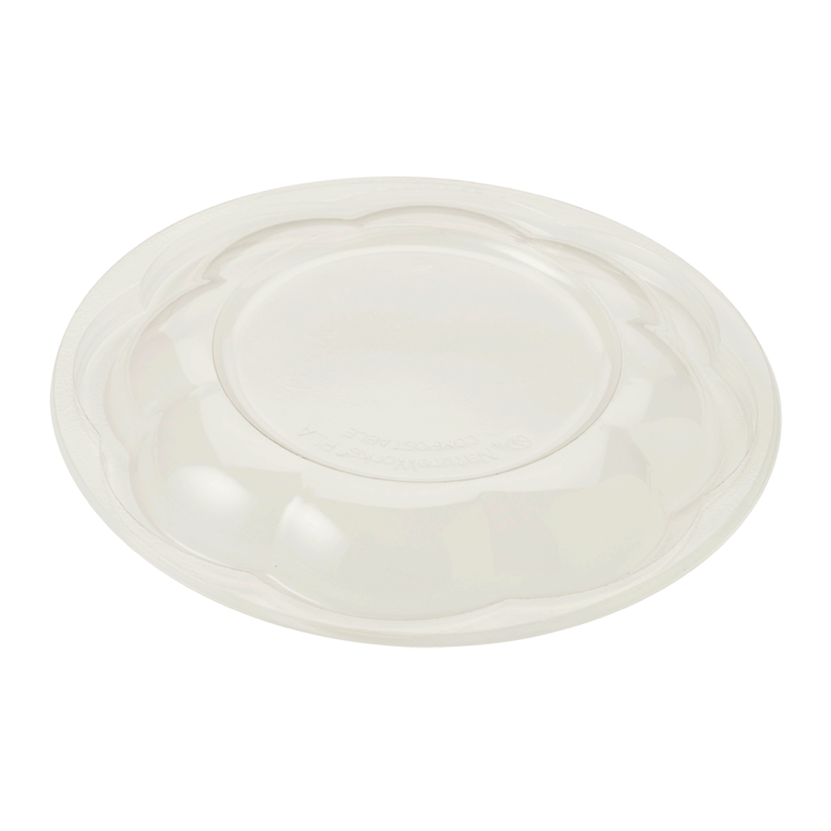 Compostable Dome Salad Bowl Lids Clear PLA Salad Bowl Lids Eco